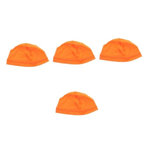 BESPORTBLE 4 Stück Winddichte Radmütze Fahrradhelm Gefütterter Hut Kindermützen Jungen Kühlkappe Winddichte Sportmütze Schädelkappe Für Männer Schnell Trocknende Radmütze Orange Polyester von BESPORTBLE