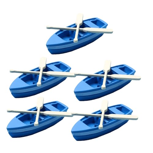 BESPORTBLE 40 Sätze Mini Holzboot Modell mit Paddeln Kreative Mikro Landschafts Deko für Puppenhaus Strand und Tischdekoration Blaues Kleines Schlauchboot Zubehör für DIY Sommer Strand Szene BESPORTBLE 40 Sätze Mini Holzboot Modell mit Paddeln Kreative Mikro Landschafts Deko für Puppenhaus Strand und Tischdekoration Blaues Kleines Schlauchboot Zubehör für DIY Sommer Strand Szene von BESPORTBLE