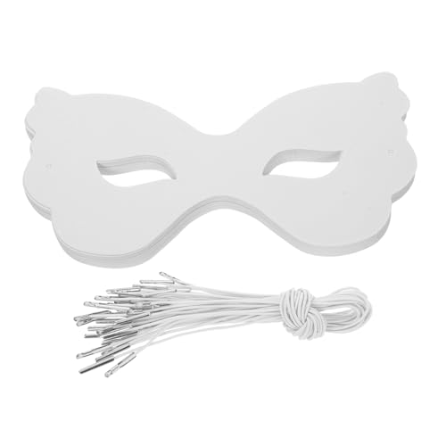 BESPORTBLE 40 Stück Weiße Papiermasken für Bemalbare Schmetterlings-halbgesichtsmaske mit Elastischem Band DIY Theater Kunstmasken für Karneval Halloween Kostümparty Schulveranstaltungen BESPORTBLE 40 Stück Weiße Papiermasken für Bemalbare Schmetterlings-halbgesichtsmaske mit Elastischem Band DIY Theater Kunstmasken für Karneval Halloween Kostümparty Schulveranstaltungen von BESPORTBLE