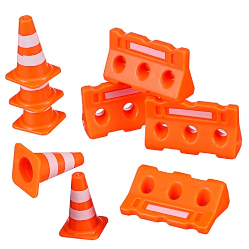 BESPORTBLE 48 Miniatur Verkehrskegel und Straßenabsperrungen aus Kunststoff mit Orangefarbenen Kegeln und Wassersperren Stabiles Lernspielzeug für Verkehrsregel-erziehung und Kreativem BESPORTBLE 48 Miniatur Verkehrskegel und Straßenabsperrungen aus Kunststoff mit Orangefarbenen Kegeln und Wassersperren Stabiles Lernspielzeug für Verkehrsregel-erziehung und Kreativem von BESPORTBLE