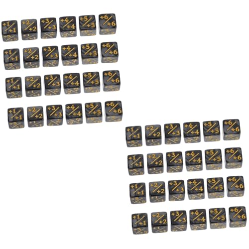 BESPORTBLE 48 Teiliges Acryl Token Würfel mit Plus Minus Zeichen Würfelzähler für Kartenspiele und Brettspiele Lernwürfel für Robustes Spielzubehör für Mathematische Aktivitäten und BESPORTBLE 48 Teiliges Acryl Token Würfel mit Plus Minus Zeichen Würfelzähler für Kartenspiele und Brettspiele Lernwürfel für Robustes Spielzubehör für Mathematische Aktivitäten und von BESPORTBLE