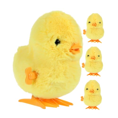 BESPORTBLE 4 Stück Wind Up Huhn Spielzeug Aufziehbares Küken Spielzeug für Kinder Lustiges Hüpfen Flauschige Küken für Partys und Osterkörbchen BESPORTBLE 4 Stück Wind Up Huhn Spielzeug Aufziehbares Küken Spielzeug für Kinder Lustiges Hüpfen Flauschige Küken für Partys und Osterkörbchen von BESPORTBLE