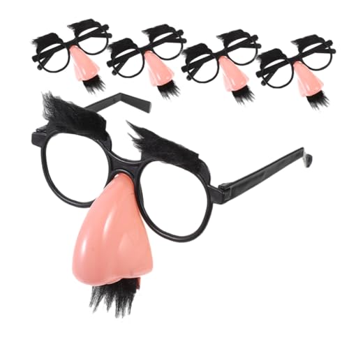 BESPORTBLE 5 Stück Party Bartbrillen Dekoration Lustige Nase Männer Halloween Cosplay Braun Alberne Brillen Für Geburtstagsparty Erwachsene Bar Halloween Kostümzubehör BESPORTBLE 5 Stück Party Bartbrillen Dekoration Lustige Nase Männer Halloween Cosplay Braun Alberne Brillen Für Geburtstagsparty Erwachsene Bar Halloween Kostümzubehör von BESPORTBLE