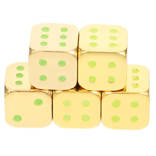 BESPORTBLE 5 Stück Teiliges Leuchtender Würfel Glow in The Dark Spielwürfel aus Metall Langlebige Glatte Oberfläche für Brettspiele Familienabende und Bar Partys BESPORTBLE 5 Stück Teiliges Leuchtender Würfel Glow in The Dark Spielwürfel aus Metall Langlebige Glatte Oberfläche für Brettspiele Familienabende und Bar Partys von BESPORTBLE