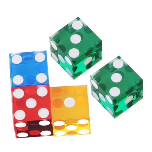 BESPORTBLE 5 Stück Transparente Acryl Würfel mit Präzisen Punkten Rechtwinklig Leicht für Brettspiele Kneipenwürfel Familien Partyspiele Robust und Tragbar Zufällige Farbe Zufällige Farbe BESPORTBLE 5 Stück Transparente Acryl Würfel mit Präzisen Punkten Rechtwinklig Leicht für Brettspiele Kneipenwürfel Familien Partyspiele Robust und Tragbar Zufällige Farbe Zufällige Farbe von BESPORTBLE