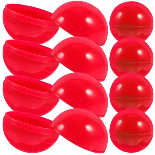 BESPORTBLE 50 Stücke Lotterie Ball Lottobälle Spielball Lotteriekugeln Kinderspielzeug für Weihnachten Xmas Familienspiele Partyspiele Party Dekoration Supplies 4cm Rot von BESPORTBLE