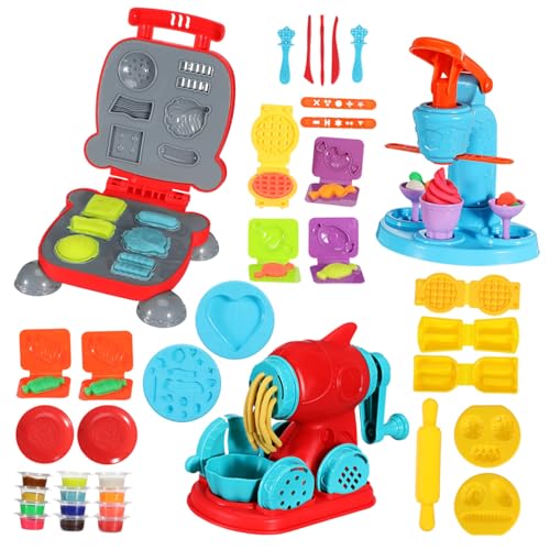 BESPORTBLE 51 Teiliges Knete Zubehör mit Eiscreme Nudelmaschine Hamburger Maker Bunte Knetwerkzeuge für Ab Jahren Kreatives Spielküche für Jungen und Mädchen BESPORTBLE 51 Teiliges Knete Zubehör mit Eiscreme Nudelmaschine Hamburger Maker Bunte Knetwerkzeuge für Ab Jahren Kreatives Spielküche für Jungen und Mädchen von BESPORTBLE