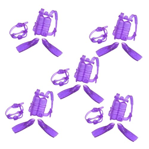 BESPORTBLE 5sätze Teiliges Puppen-tauchset Mit Sauerstoffzylinder Tauchbrille Und Flossen Spielzeug Für Kreative Rollenspiele Und Wasserspaß BESPORTBLE 5sätze Teiliges Puppen-tauchset Mit Sauerstoffzylinder Tauchbrille Und Flossen Spielzeug Für Kreative Rollenspiele Und Wasserspaß von BESPORTBLE