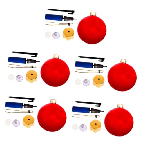 BESPORTBLE 5St Weihnachtsballons Aufblasbarer Ball der frohen Weihnachten Weihnachtsspielzeug aufblasbare weihnachtskugeln aufblasbarer weihnachtsball Weihnachtsdekorationen Spielzeuge PVC von BESPORTBLE