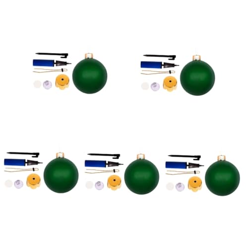 BESPORTBLE 5St Weihnachtsballons Weihnachtsdekorationen aufblasbare weihnachtskugeln weihachtsdeko Beachball-Dekorationen Spielzeug aufblasbare Balldekoration Weihnachtskugelverzierung PVC von BESPORTBLE