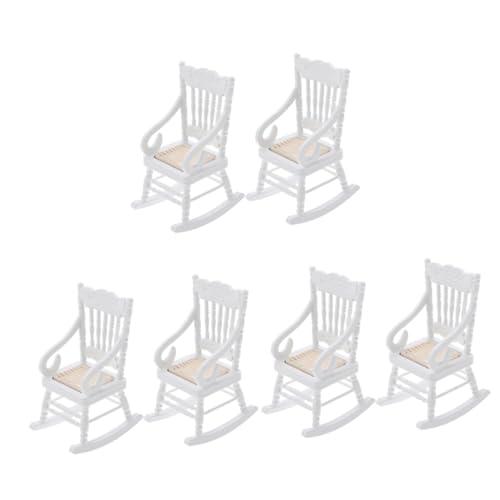 BESPORTBLE 6 Stck. Puppenhausmöbel Miniatur klein Zubehör für Puppenhäuser DIY Mini-Modellierspielzeug Mini -Hausdekoration Dollhouse -Schaukelstuhl Möbel hölzern Weiß BESPORTBLE 6 Stck. Puppenhausmöbel Miniatur klein Zubehör für Puppenhäuser DIY Mini-Modellierspielzeug Mini -Hausdekoration Dollhouse -Schaukelstuhl Möbel hölzern Weiß von BESPORTBLE
