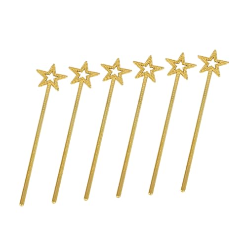 BESPORTBLE 6 Stück Goldene Feenstäbe mit Stern Motiv Leichte aus Kunststoff für Geburtstagsfeier Cosplay und Mädchenspielzeug Sichere Partystäbe für Magische Momente BESPORTBLE 6 Stück Goldene Feenstäbe mit Stern Motiv Leichte aus Kunststoff für Geburtstagsfeier Cosplay und Mädchenspielzeug Sichere Partystäbe für Magische Momente von BESPORTBLE