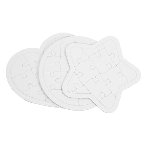 BESPORTBLE 6 Stück Teiliges DIY Blanko Puzzle aus Papier Präzise Geschnittene Stern Puzzles zum Bemalen und Kreativgestalten für Fördert Motorische Fähigkeiten und Kreativität BESPORTBLE 6 Stück Teiliges DIY Blanko Puzzle aus Papier Präzise Geschnittene Stern Puzzles zum Bemalen und Kreativgestalten für Fördert Motorische Fähigkeiten und Kreativität von BESPORTBLE