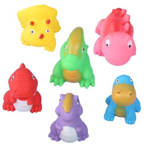 BESPORTBLE 6 Stück Teiliges Dinosaurier Badespielzeug mit Soundfunktion Robustes Kindersicheres Wasserspielzeug für Junge Mädchen Weiche Greifform für Badewanne und Kleinkinder BESPORTBLE 6 Stück Teiliges Dinosaurier Badespielzeug mit Soundfunktion Robustes Kindersicheres Wasserspielzeug für Junge Mädchen Weiche Greifform für Badewanne und Kleinkinder von BESPORTBLE