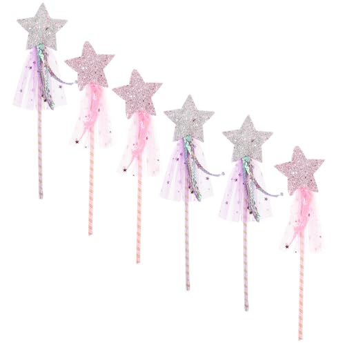 BESPORTBLE 6 Stück Teiliges Feenstab für Mädchen Leichte Kindgerechte Zauberstab mit Glitzerstern Farblich Gemischt für Rollenspiele Bühnenauftritte Kostümpartys und Fantasievolles Spiel BESPORTBLE 6 Stück Teiliges Feenstab für Mädchen Leichte Kindgerechte Zauberstab mit Glitzerstern Farblich Gemischt für Rollenspiele Bühnenauftritte Kostümpartys und Fantasievolles Spiel von BESPORTBLE