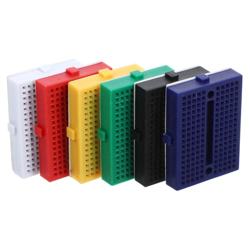 BESPORTBLE 6 Stück Teiliges Mini Steckbrett Lötfreies Kleines Breadboard für Wissenschaftliche Experimente Stabile in Farben für Labor und DIY Schaltkreise BESPORTBLE 6 Stück Teiliges Mini Steckbrett Lötfreies Kleines Breadboard für Wissenschaftliche Experimente Stabile in Farben für Labor und DIY Schaltkreise von BESPORTBLE