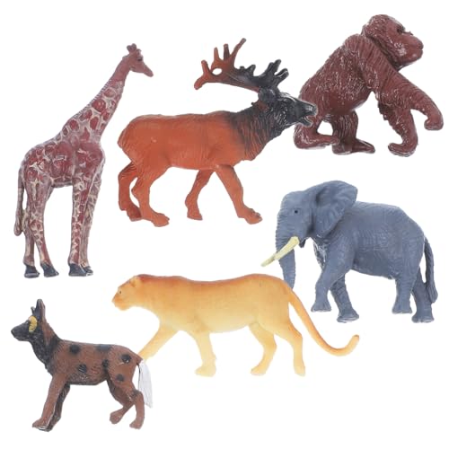 BESPORTBLE 6 Stück Teiliges Miniatur Wildtiere Figuren aus Realistische Afrikanische Tiermodelle als Lernspielzeug und Schreibtischdeko für Kinderzimmer und DIY Landschaft BESPORTBLE 6 Stück Teiliges Miniatur Wildtiere Figuren aus Realistische Afrikanische Tiermodelle als Lernspielzeug und Schreibtischdeko für Kinderzimmer und DIY Landschaft von BESPORTBLE