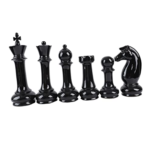 BESPORTBLE 6 Stück Teiliges Schwarzes Keramik Schachspiel Ornament Set Lustige Wohnzimmer Büro Dekoration Künstlerische Glatte Oberfläche Detailreich Klassische Wohnaccessoires BESPORTBLE 6 Stück Teiliges Schwarzes Keramik Schachspiel Ornament Set Lustige Wohnzimmer Büro Dekoration Künstlerische Glatte Oberfläche Detailreich Klassische Wohnaccessoires von BESPORTBLE