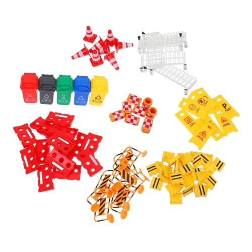 BESPORTBLE 67 Stück Teiliges Verkehrsschilder Spielset aus Abs mit Mini Baustellenkegeln und Straßensperren Pädagogisches Lernspielzeug für Hand Auge koordination Logischem Denken und BESPORTBLE 67 Stück Teiliges Verkehrsschilder Spielset aus Abs mit Mini Baustellenkegeln und Straßensperren Pädagogisches Lernspielzeug für Hand Auge koordination Logischem Denken und von BESPORTBLE