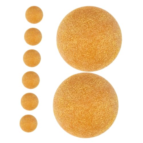 BESPORTBLE 8 Stücke Mini Tischfußball Ersatz Für Kinder Fußball Für Tisch Fußball Spiel Zubehör 36mm Fuzzy Fußball Desktop Spielzeug Party Favor von BESPORTBLE