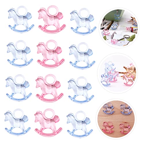 BESPORTBLE 96 Stck. Teiliges Acryl Schaukelpferd Deko in Rosa Blau Mini Desktop Ornament für DIY Shower Party Stabiles Transparentes Rocking Horse für Wohn und Kinderzimmer Dekoration BESPORTBLE 96 Stck. Teiliges Acryl Schaukelpferd Deko in Rosa Blau Mini Desktop Ornament für DIY Shower Party Stabiles Transparentes Rocking Horse für Wohn und Kinderzimmer Dekoration von BESPORTBLE