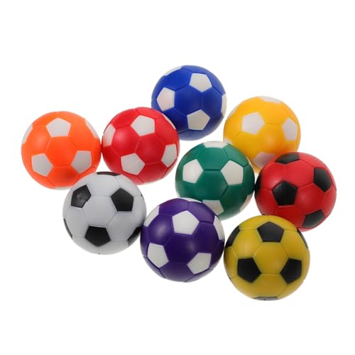 BESPORTBLE 9st Kicker Zubehör Tischfußball Kickerspielball Kickertischteil Mini-fußball Mini-tischkicker Kleine Schwarze Und Weiße Fußbälle Fußball-spielball Tischspiel Fußbälle Plastik von BESPORTBLE