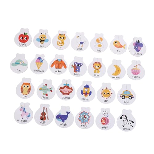 BESPORTBLE Alphabet Lernspielzeug Montessori Buchstaben Tier Wort Zuordnung Spiel für Vorschulkinder Altersgerechtes Memory Spiel zur Buchstaben und Worterkennung Sichere Lernkarten für BESPORTBLE Alphabet Lernspielzeug Montessori Buchstaben Tier Wort Zuordnung Spiel für Vorschulkinder Altersgerechtes Memory Spiel zur Buchstaben und Worterkennung Sichere Lernkarten für von BESPORTBLE