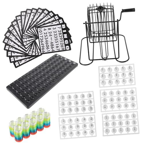 BESPORTBLE Amerikanisches Bingo Spielset mit Spielbrett Kugeln und Karten Unterhaltsames Tischspiel für Familien Partys und Gemeinschaften Geeignet für Große Gruppen und Bingo Turniere BESPORTBLE Amerikanisches Bingo Spielset mit Spielbrett Kugeln und Karten Unterhaltsames Tischspiel für Familien Partys und Gemeinschaften Geeignet für Große Gruppen und Bingo Turniere von BESPORTBLE