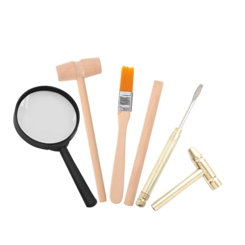 BESPORTBLE Archäologisches Ausgrabungsset mit Ergonomischem Holzhammer Meißel Pinsel Komplettes Dinosaurier Grabwerkzeug für Praktische Lernspiele und Edelstein Fund DIY Werkzeugset BESPORTBLE Archäologisches Ausgrabungsset mit Ergonomischem Holzhammer Meißel Pinsel Komplettes Dinosaurier Grabwerkzeug für Praktische Lernspiele und Edelstein Fund DIY Werkzeugset von BESPORTBLE