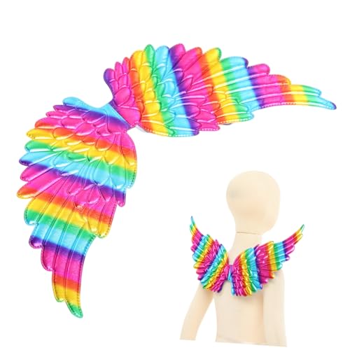 BESPORTBLE Bunte Feengelygel Flügel Für Halloween Cosplay Angel Wings Kostüm Requisite Für Bühnenaufführungen Rollenspiel Accessoires Für Karneval Und Mottopartys von BESPORTBLE