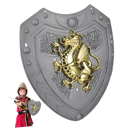 BESPORTBLE Drachen Schild Für Silbern Cosplay Zubehör Für Rollenspiele Drachenschild Für Kleine Ritter Spielzeugschild Für Fantasiewelt von BESPORTBLE