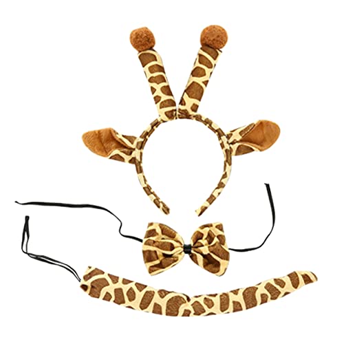 BESPORTBLE Dreiteiliges Giraffen Kostüm für Dekoratives Verschleißfestes Tierkostüm mit Haarreif und Fliege für Karneval Fasching Halloween und Partys BESPORTBLE Dreiteiliges Giraffen Kostüm für Dekoratives Verschleißfestes Tierkostüm mit Haarreif und Fliege für Karneval Fasching Halloween und Partys von BESPORTBLE