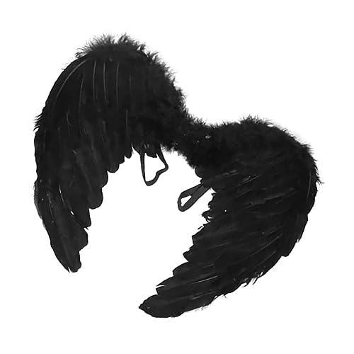 BESPORTBLE Engelsflügel Für Schwarze Federflügel Für Cosplay Karneval Halloween Für Kostümpartys Bühnenaufführungen BESPORTBLE Engelsflügel Für Schwarze Federflügel Für Cosplay Karneval Halloween Für Kostümpartys Bühnenaufführungen von BESPORTBLE