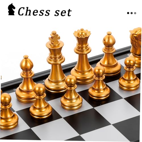 BESPORTBLE Faltbares Magnetisches Reiseschachspiel Leichtes Schachspiel für Drinnen und Unterwegs Fördert Logisches Denken und Gedächtnistraining mit Stabilem und Reibungslosem Spielverlauf BESPORTBLE Faltbares Magnetisches Reiseschachspiel Leichtes Schachspiel für Drinnen und Unterwegs Fördert Logisches Denken und Gedächtnistraining mit Stabilem und Reibungslosem Spielverlauf von BESPORTBLE