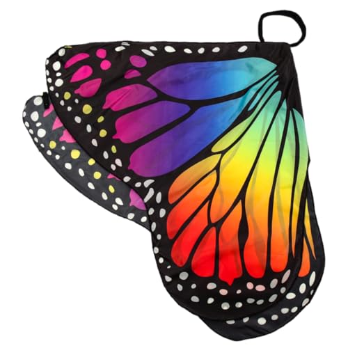 BESPORTBLE Feen Schmetterlingskostüm Für Damen Cosplay Umhang Mit Schmetterlingsflügeln Glitzernde Kostüm Accessoires Für Halloween Und Partys Fluoreszierendes von BESPORTBLE