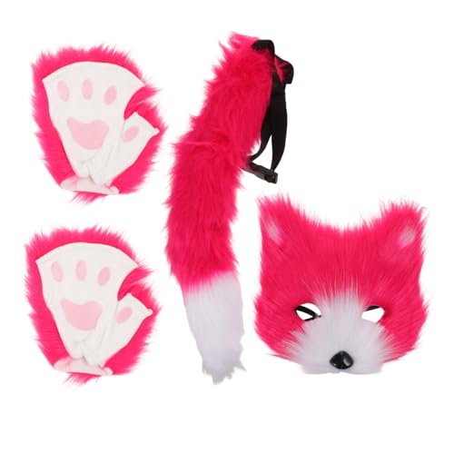 BESPORTBLE Fuchs Kostüm Set für Erwachsene mit Realistischer Kunstpelz Maske und Handschuhen für Halloween Karneval Maskerade und Tier Mottopartys BESPORTBLE Fuchs Kostüm Set für Erwachsene mit Realistischer Kunstpelz Maske und Handschuhen für Halloween Karneval Maskerade und Tier Mottopartys von BESPORTBLE