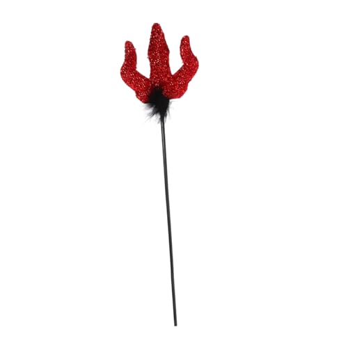 BESPORTBLE Glitter Devil Fork Performance Stick Halloween Style Cane Prop Halloween Cosplay Zauberstab von BESPORTBLE