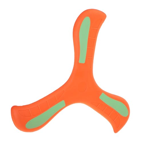 BESPORTBLE Glow The Dark Bumerang Für Weicher Rückkehr Bumerang Aus Ideales Outdoor Für Jungen Sport Und Wurfspiel Für Den Garten Oder Strand Orangefarben von BESPORTBLE