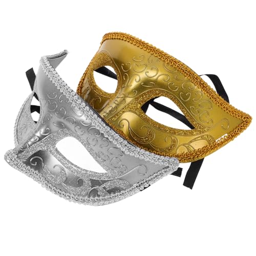 BESPORTBLE Halbe Kunststoff Maskerade Maske Für Männer Und Frauen Prinzessin Augenmaske Für Halloween Karneval Und Kostümparty Für Verkleidung Und Rollenspiele von BESPORTBLE