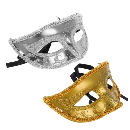 BESPORTBLE Halbmaske Für Halloween Kunststoff Augenmaskenkostüm Für Männer Und Frauen Masquerade Maske Für Karneval Und Partys von BESPORTBLE