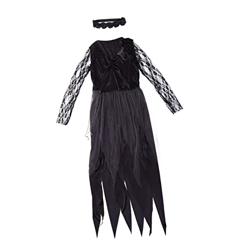 BESPORTBLE Halloween Geisterbraut Kostüm Für Damen Gruseliges Vampir Outfit Für Halloween Party Luftiges Partykleid Mit Netzstoff Für Horroraufführungen Und Karneval von BESPORTBLE