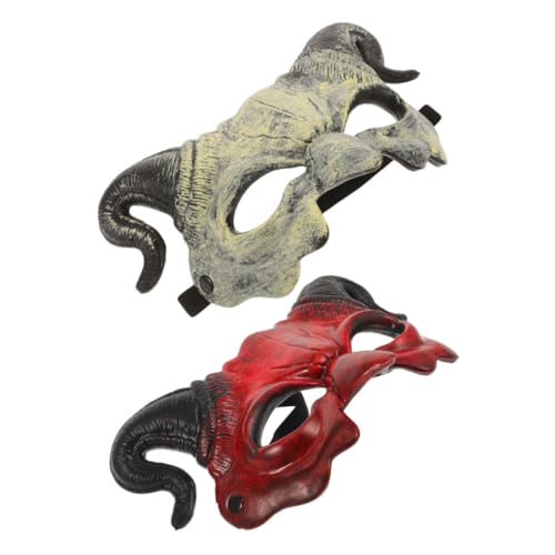 BESPORTBLE Halloween Halbes Gesicht Maske Teufel mit Hörnern Weiche Langebige Halloween Maske für Männer und Frauen Gruselige Cosplay Halbgesichtsmaske für Party und Kostümfest BESPORTBLE Halloween Halbes Gesicht Maske Teufel mit Hörnern Weiche Langebige Halloween Maske für Männer und Frauen Gruselige Cosplay Halbgesichtsmaske für Party und Kostümfest von BESPORTBLE