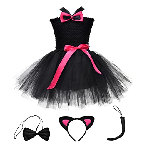 BESPORTBLE Halloween Kostüm Tutu Kleid Mit Katzenmotiv Für Mädchen Für Halloween Und Kostümpartys Geeignet Für Jahre Vielseitig Einsetzbar Festlich Und Verspielt von BESPORTBLE