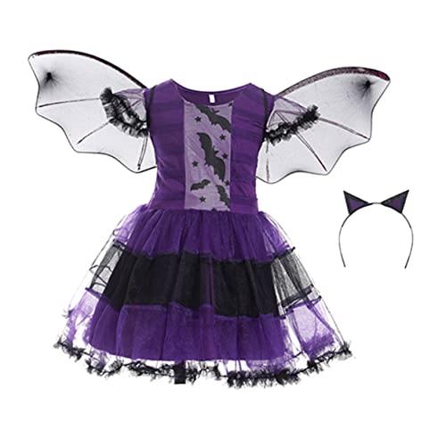 BESPORTBLE Halloween Umhang Für Langer Mädchen Kostüm Cosplay Umhang Für Halloween Feiern Für Gruselpartys Und Bühnenauftritte Unisex Bat Design von BESPORTBLE