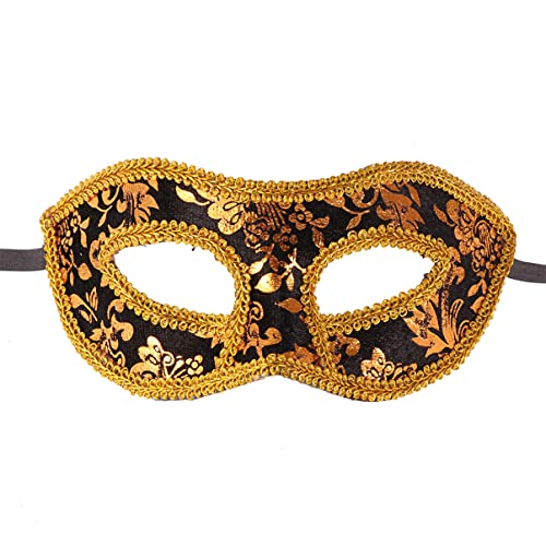 BESPORTBLE Herren Maskerade Maske Aus Spitze Schwarze Halbmaske Für Fasching Halloween Kostümparty Und Karneval Venezianisches Kostüm Accessoire Für Männer von BESPORTBLE