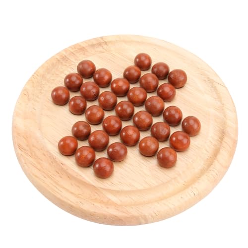 BESPORTBLE Holz Brettspiel Solitäre Chess aus Sicherem Holz Klassisches Denkspiel für Erwachsene und Fördert Logisches Geduld und Motorische Fähigkeiten BESPORTBLE Holz Brettspiel Solitäre Chess aus Sicherem Holz Klassisches Denkspiel für Erwachsene und Fördert Logisches Geduld und Motorische Fähigkeiten von BESPORTBLE