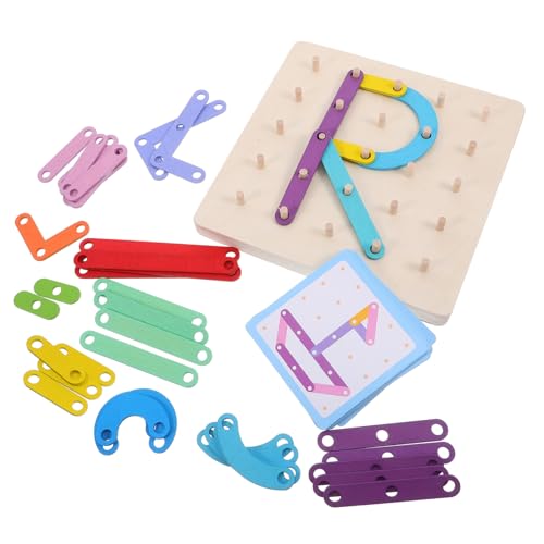 BESPORTBLE Holz Geoboard Montessori Lernspielzeug für Ab Jahren Pädagogisches Steckpuzzle mit Zahlen und Buchstaben Fördert Feinmotorik Räumliches Denken und Eltern Junge Mädchen Interaktion BESPORTBLE Holz Geoboard Montessori Lernspielzeug für Ab Jahren Pädagogisches Steckpuzzle mit Zahlen und Buchstaben Fördert Feinmotorik Räumliches Denken und Eltern Junge Mädchen Interaktion von BESPORTBLE