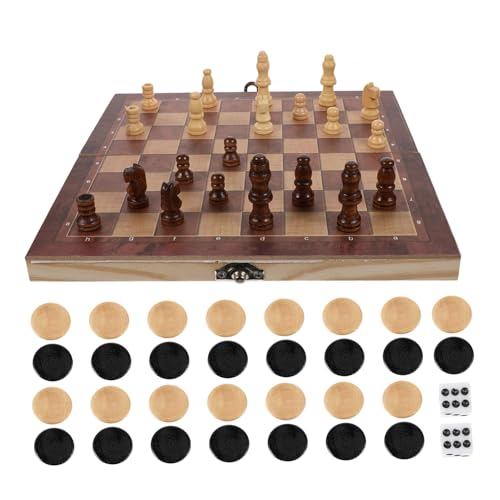 BESPORTBLE Holz Schachspiel Faltbar Intelligentes Brettspiel für Anfänger Tragbares Lernspiel für Familie Party und Reisen BESPORTBLE Holz Schachspiel Faltbar Intelligentes Brettspiel für Anfänger Tragbares Lernspiel für Familie Party und Reisen von BESPORTBLE