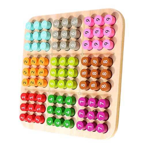 BESPORTBLE Holz Sudoku Lernspielzeug für Ab Jahren Tragbares Denkspiel mit Buntem Steckbrett Fördert Hand Auge koordination und Intelligenzentwicklung Gesellschaftsspiel für Drinnen und BESPORTBLE Holz Sudoku Lernspielzeug für Ab Jahren Tragbares Denkspiel mit Buntem Steckbrett Fördert Hand Auge koordination und Intelligenzentwicklung Gesellschaftsspiel für Drinnen und von BESPORTBLE