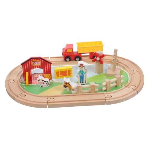 BESPORTBLE Holzeisenbahn Bauernhof Schienenspielzeug für Kleinkinder Einfach zu Montieren Realistische Zugfahrt Fördert Eltern Junge Mädchen Spiel und Lernen Kompakt und Platzsparend BESPORTBLE Holzeisenbahn Bauernhof Schienenspielzeug für Kleinkinder Einfach zu Montieren Realistische Zugfahrt Fördert Eltern Junge Mädchen Spiel und Lernen Kompakt und Platzsparend von BESPORTBLE